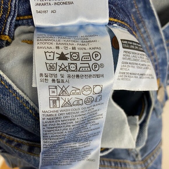 Levis Overalls Size XXS Denim Dungarees Blue Cotton Jumpsuit Casual Bib‎ Style - Picture 7 of 11